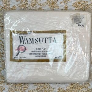 Wamsutta Queen Flat Sheet in Cream